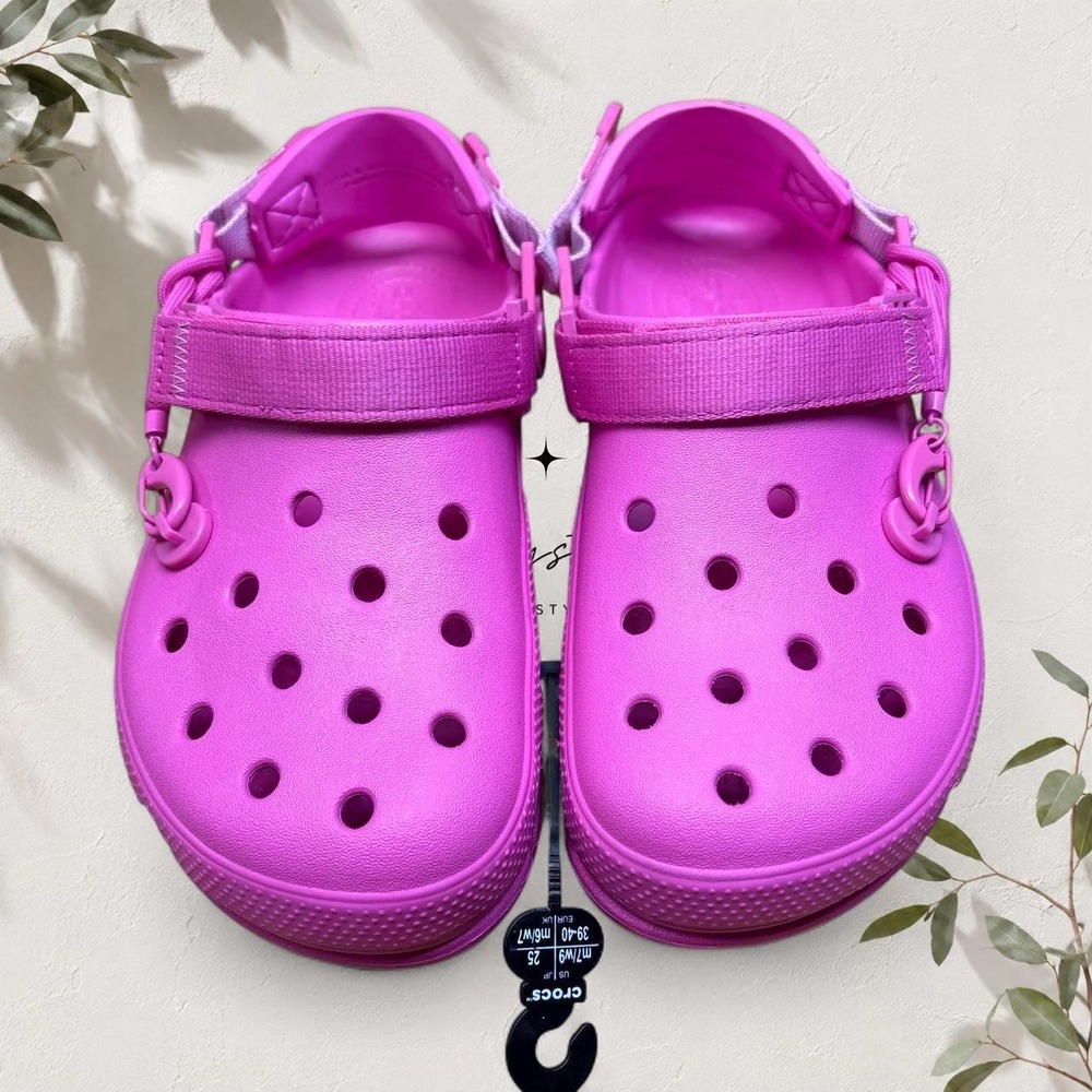 Post Malone x Crocs Duet Max Clog II Pink Women 9 Men 7 NEW 207268-6QQ